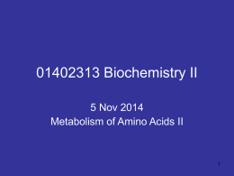 01402313 Biochemistry II
