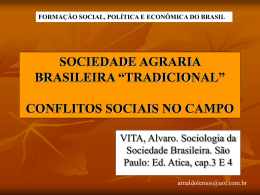 sociedade agraria brasileira tradicional e conflitos no