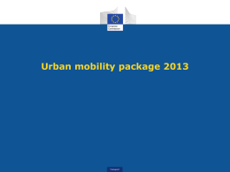 Presentation Urban Mobility Package