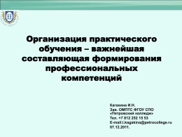 Презентация И.Н. Кагакиной