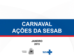 Ações Carnaval 2015