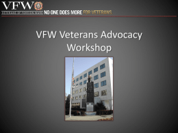 VFW Veterans Advocacy Workshop