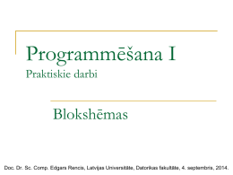 Blokshēmas - Latvijas Universitāte