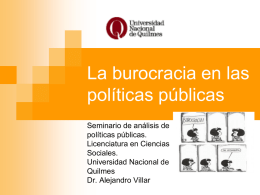 Burocracia y pp1 - Alejandro Villar
