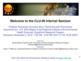 Pollution Prevention Through Community Participation - CLU-IN