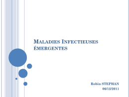 UE2.5S3 06-12-11 Les maladies infectieuses émergentes