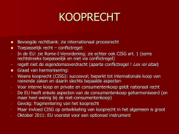 (internationale) koop