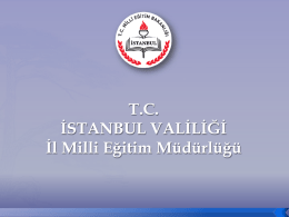 tc istanbul valiliği milli eğitim müdürlüğü