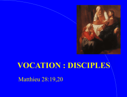 Vocation "Disciple"