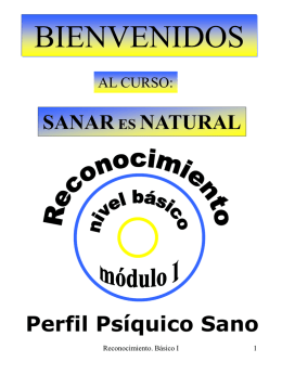 Perfil Psíquico Sano - Proyecto: Sanar es Natural