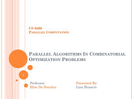 Parallel_Algorithms_In_Combinatorial_Optimization_Problems