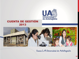 Cuenta Gestion 2013 - Universidad de Antofagasta