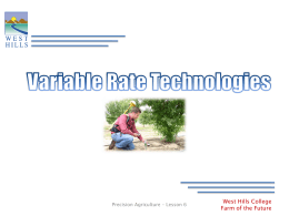 Lesson 6: Variable Rate Technologies