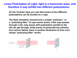 (polarization). - Physics at Oregon State University