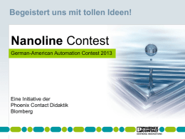 nanoLine-Contest 2nd German-American