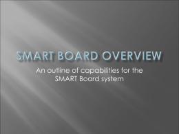 SmartBoard Overview