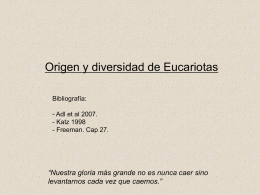Características de eucariotas
