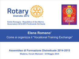 Elena Roman&ograve; &ndash; Il V.T.E.