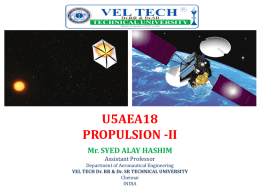 Propulsion - Vel Tech Dr.RR & Dr.SR Technical University