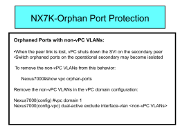 Orphaned Ports with non-vPC VLANs