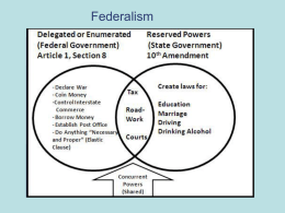 Federalism - Mr. Ognibene`s AP Government Page