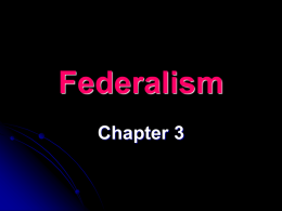 Federalism PowerPoint