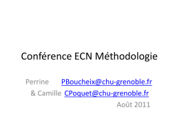 Conference-ECN-Methodologie - E