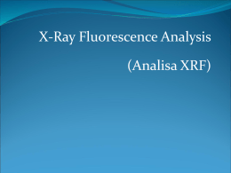 Analisis X-ray Fluoresensi - Dr. Agus Setiabudi, M.Si.