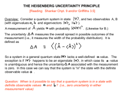 The Heisenberg Uncertainty derivations