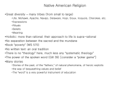 Native American Religion
