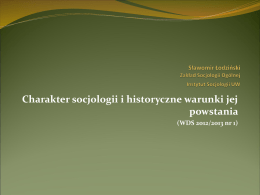 WDS 2012/2013 nr 1 - Instytut Socjologii UW