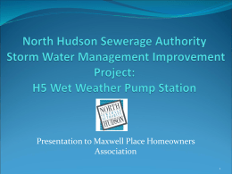 H5 Wet Weather Pump Station - North Hudson Sewerage Authority