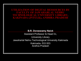 utilization of digital ressources by faculty of jawaharlal