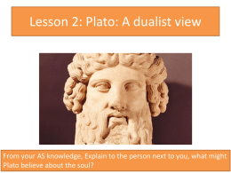 Lesson 2 Plato
