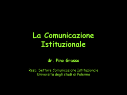 1. Comunicazione Istituzionale