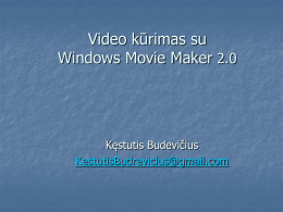 Creating Photo Movie using Windows Movie Maker