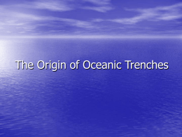 The Origin of Oceanic Trenches