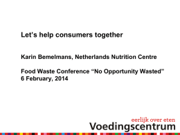Karin Bemelmans - Food Waste Conference
