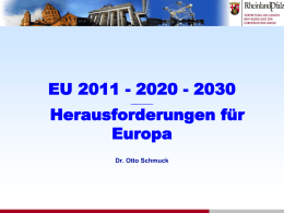 Die EU im Jahr 2011 - Landesvertretung Rheinland