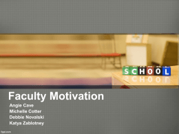 Faculty Motivation PowerPoint