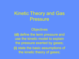 The Kinetic Theory of Gases - science