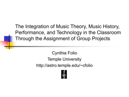 The Integration of Music Theory - The Astro Home Page