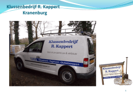 Klik hier voor de Powerpointpresentatie van Klussenbedrijf R.Kappert.