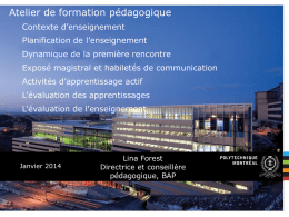 Diapositives - École Polytechnique de Montréal