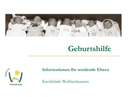 Die Geburt - Kreisklinik Wolfratshausen