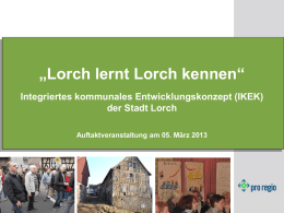 Präsentation IKEK - Lorch im Rheingau