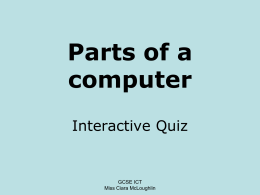 The computer and storage quiz