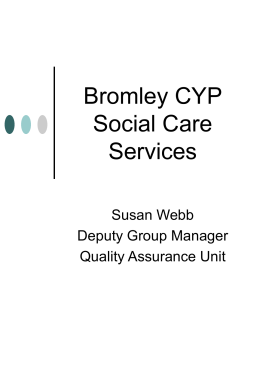 Who is Who in Children`s Social Care