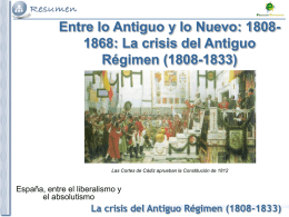 La crisis del Antiguo Régimen (1808-1833)