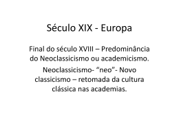 Século XIX - Europa - Colégio Almeida Junior